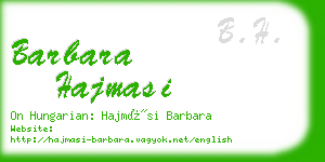 barbara hajmasi business card